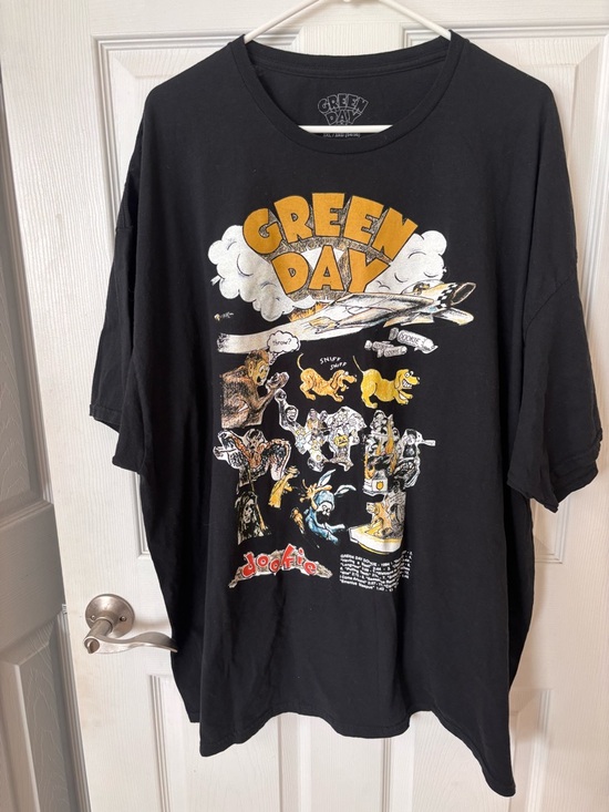 Green Day Other - Green Day Black Graphic Band T-Shirt